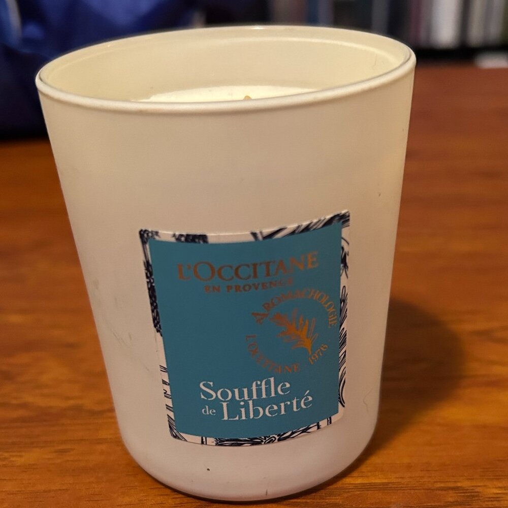 L'OCCITANE EN PROVENCE Souffle de‎ Liberté CANDLE 4.9 OZ NEW UNBURNED